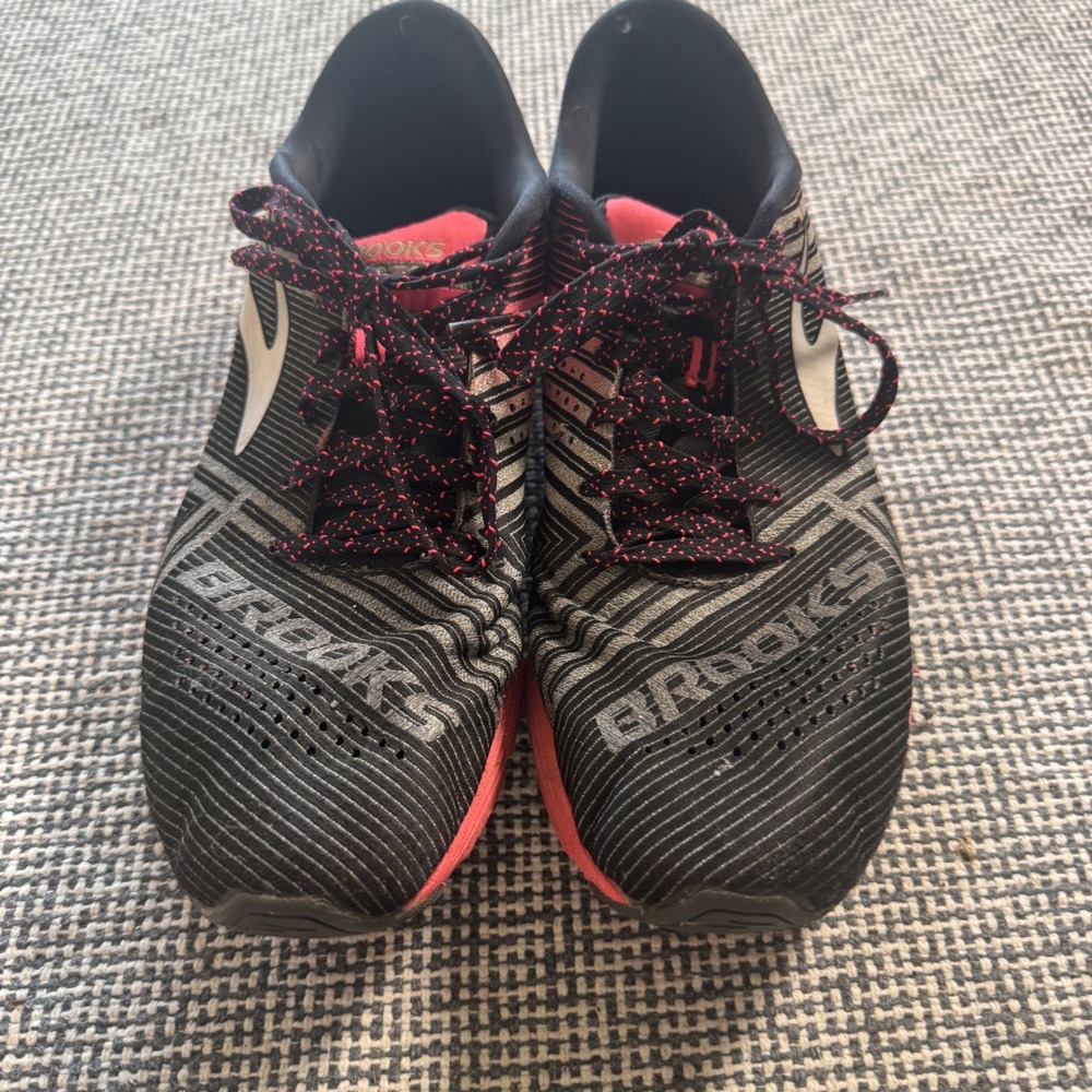 Brooks Hyperion Womens Running Shoes Black Pink Silver Size 9.5